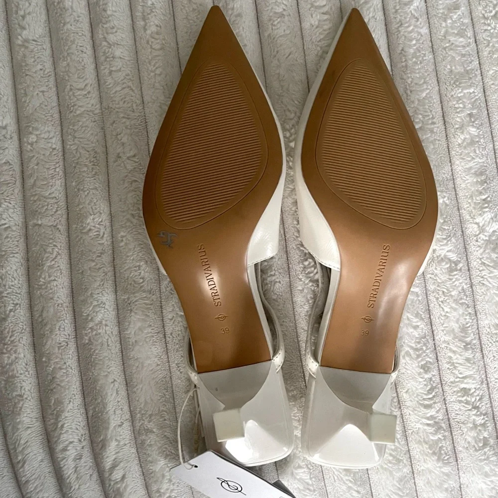 Stradivarius pointed-toe kitten heel slingbacks - Picture 7 of 7